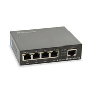Levelone gep-0523 switch di rete gigabit ethernet (10/100/1000) supporto power over ethernet (poe) nero