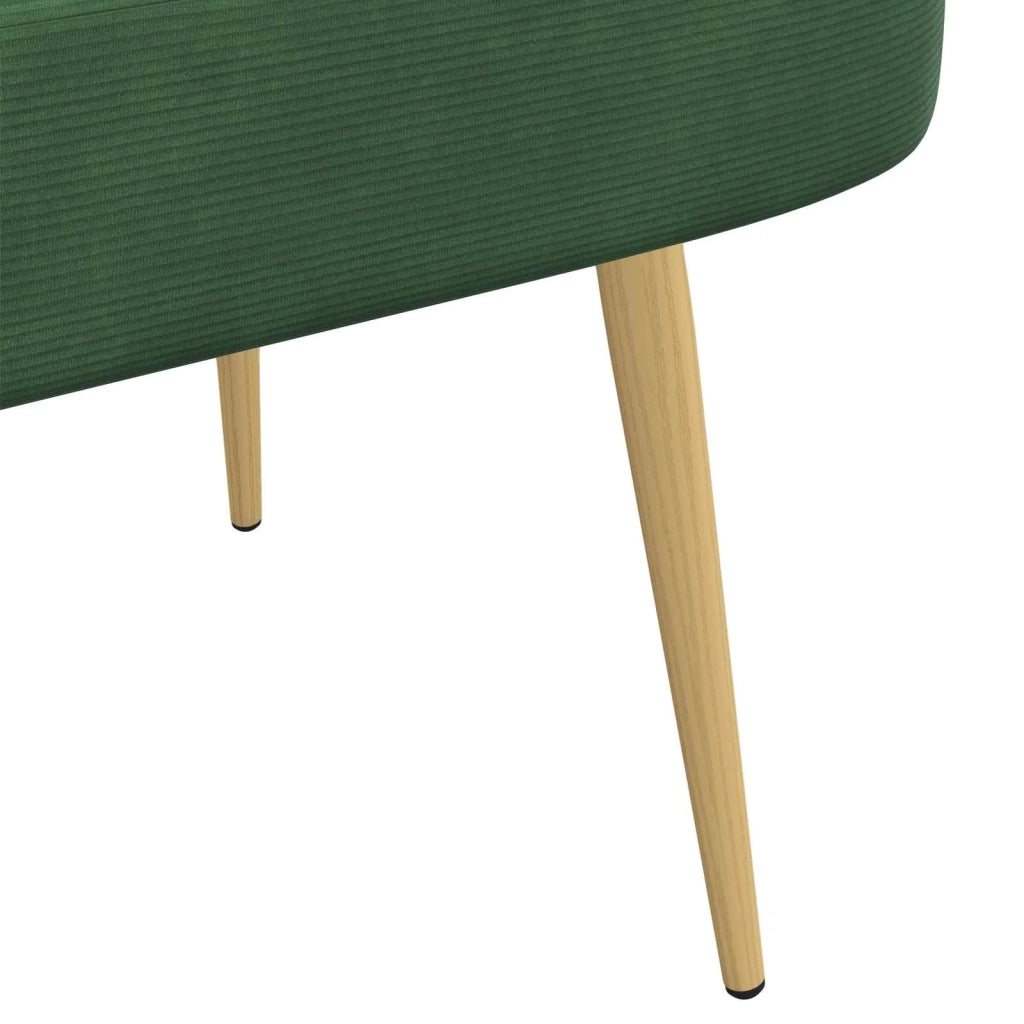 Panchina imbottita con schienale Verde giungla 110 x 60 x 76 cm 42040781