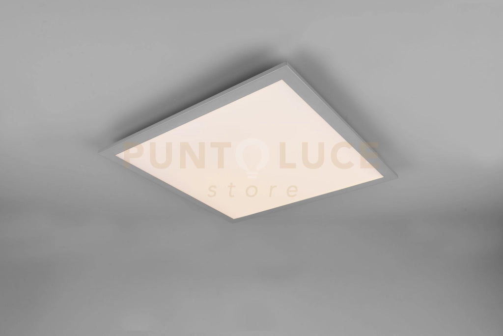 ALPHA PLAFONIERA LED  18W 2300lm, 3000K QUADRATA BORDO ALLUMINIO 45X45CM
