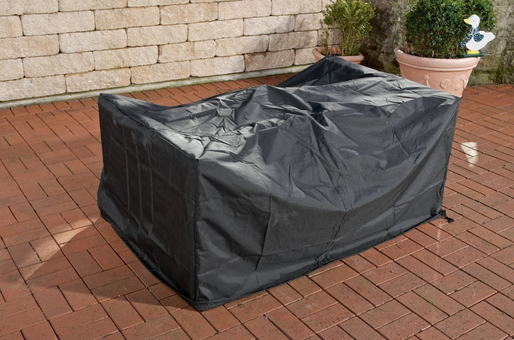 Copertura mobili da giardino 148x83x80 cm divano e poggiapiedi Molde nero