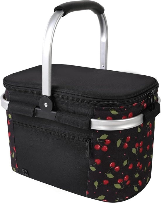 Borsa a isolamento termico - Borsa da picnic portatile - Disegno a ciliegie medio