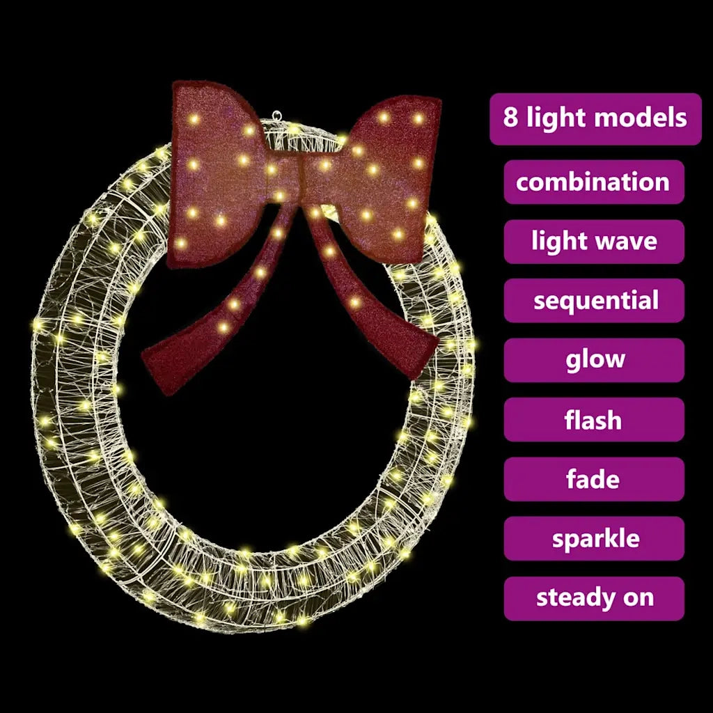 Ghirlanda con 150 LED Bianco caldo 120 cm Acrilico CFW4678126