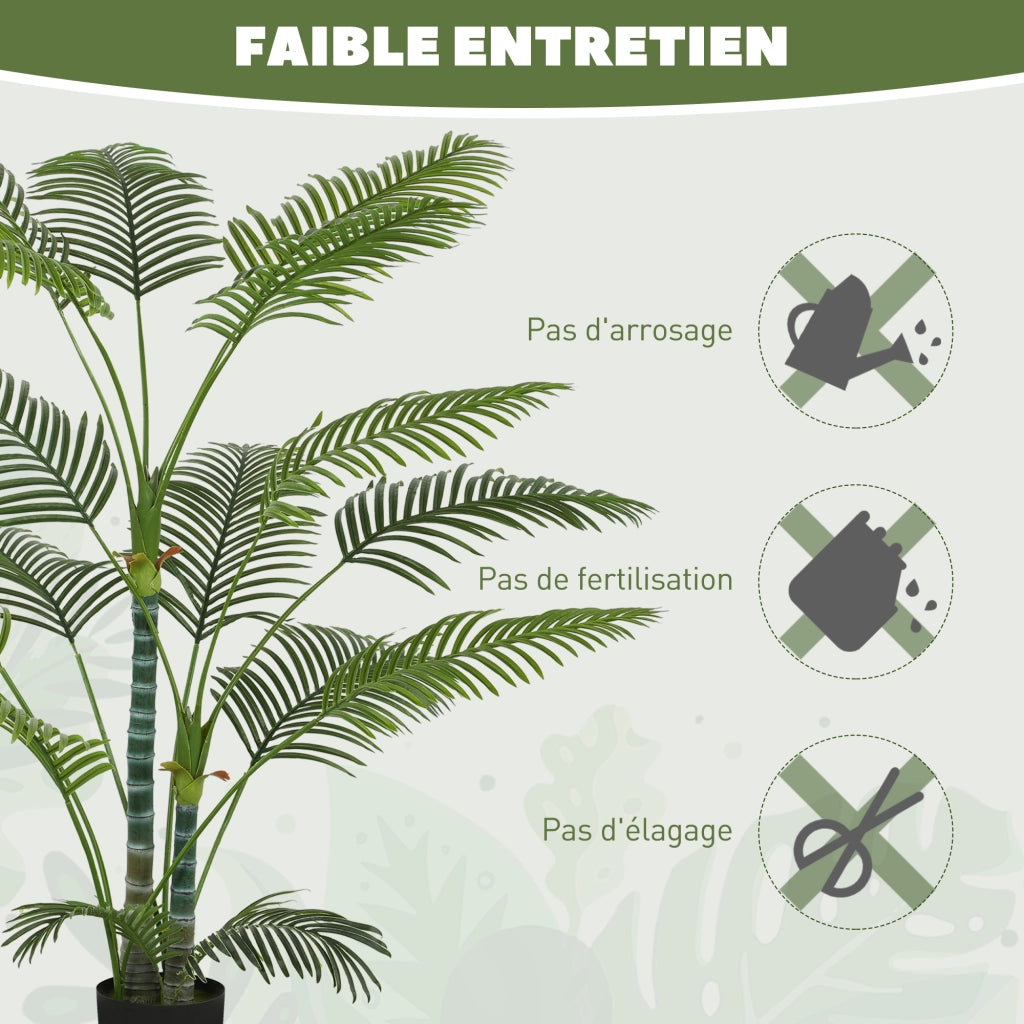 Palma Artificiale da Interno 170 cm ¨C Xylo ¨C Verde con Vaso in Plastica