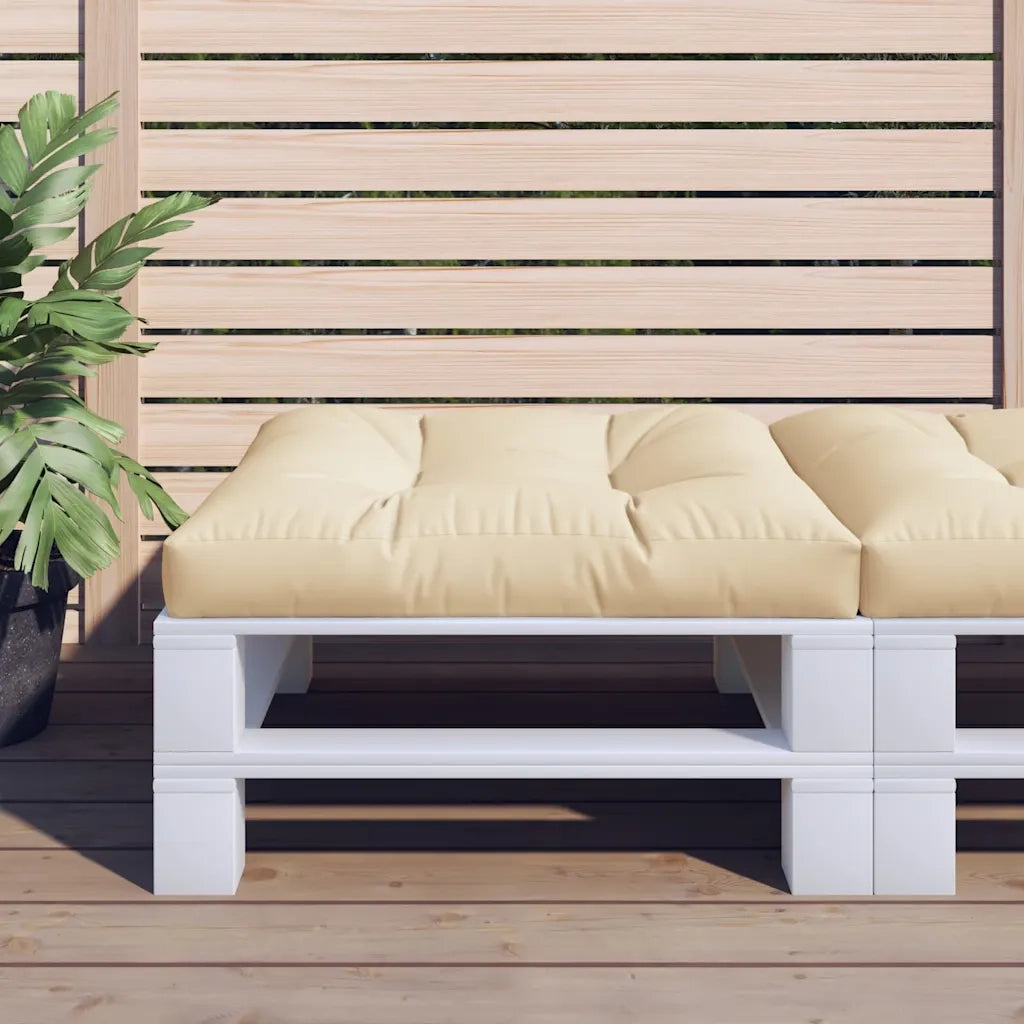 vidaXL Cuscino per Pallet Beige 70x70x12 cm