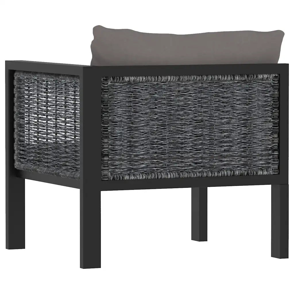 idaXL Divano Angolare Modulare Bracciolo Sinistro Polyrattan Antracite  cod mxl 64039