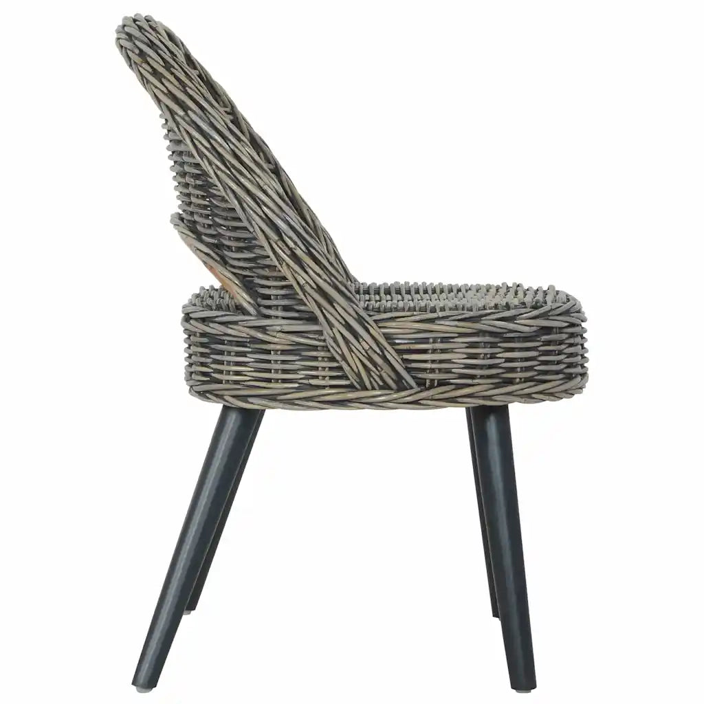 Poltrona-Divano Sedia-Poltroncina in Rattan Kubu Nero