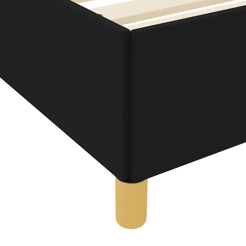 vidaXL Letto a molle Nero e Bianco e Nero 140 x 200 cm Tessuto
