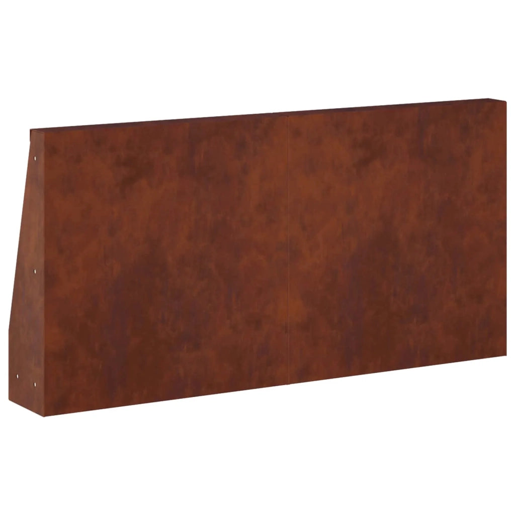 Muro di contenimento 2 pz 40 x 12 x 40 cm Acciaio Corten 8015254