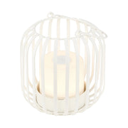 Lampada Da Tavolo Moderna Bura Metallo Bianco Led Integrato 2W 2700K