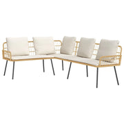 Divano con cuscino-Sofa con cuscino-Divanetto Marrone x Metallo
