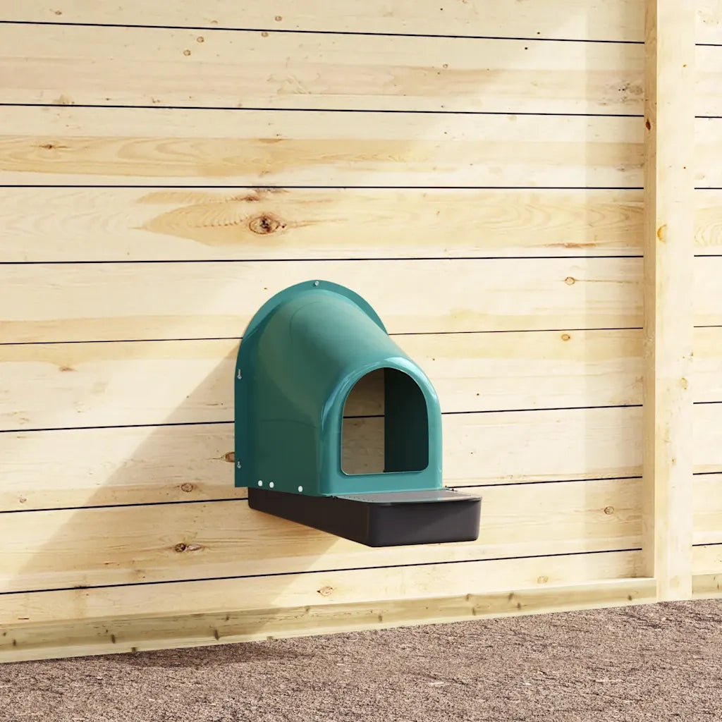 Nidi per Galline 4 pz da Parete in Plastica Verde Scuro CFW2829683