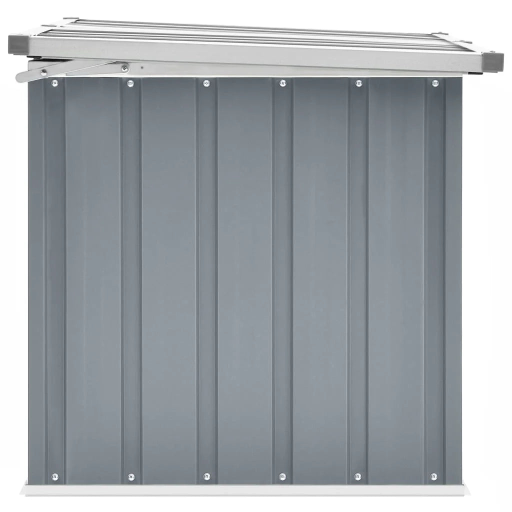 Contenitore/cassa portaoggetti da giardino grigio 109 x 67 x 65 cm 02_0013077