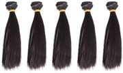 Pruiche Kunstistiche - Resistenti al Calore - 15 cm - Capelli Lunghi - 5 Pezzi - Nero - Adatto per Progetti Creativi