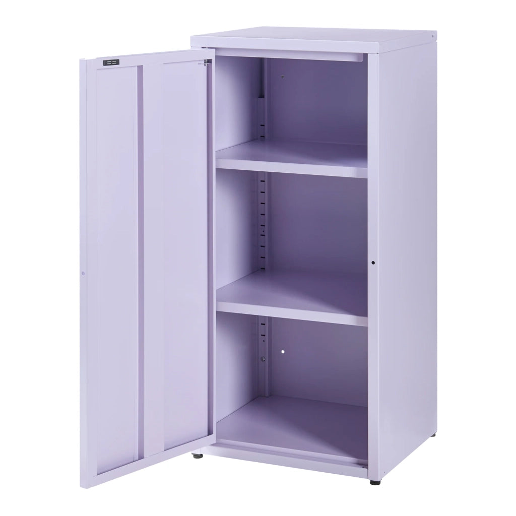 Mobiletto/scaffale/contenitore per ufficio/soggiorno 88 x 40 x 35 cm metallo acciaio viola 03_0008910