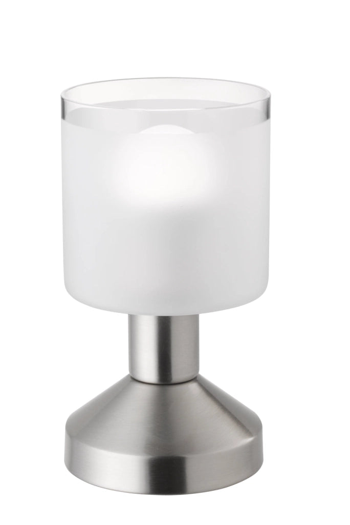 Lampada tavolo da Interno  E14 in Metallo Nickel Opaco