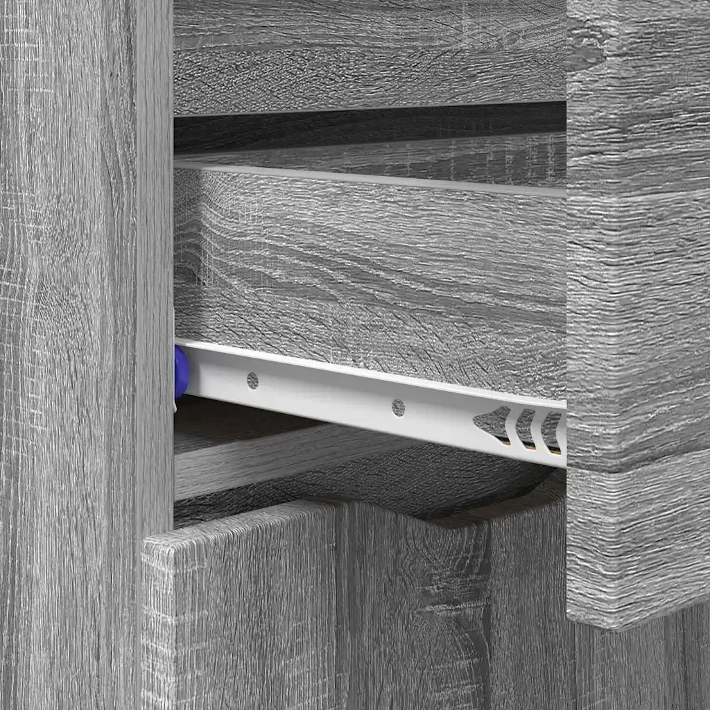 Credenza | Madia | Buffet da pranzo | Armadio da pranzo Grigio Sonoma 100 x 30 x 65,6 Legno multistrato