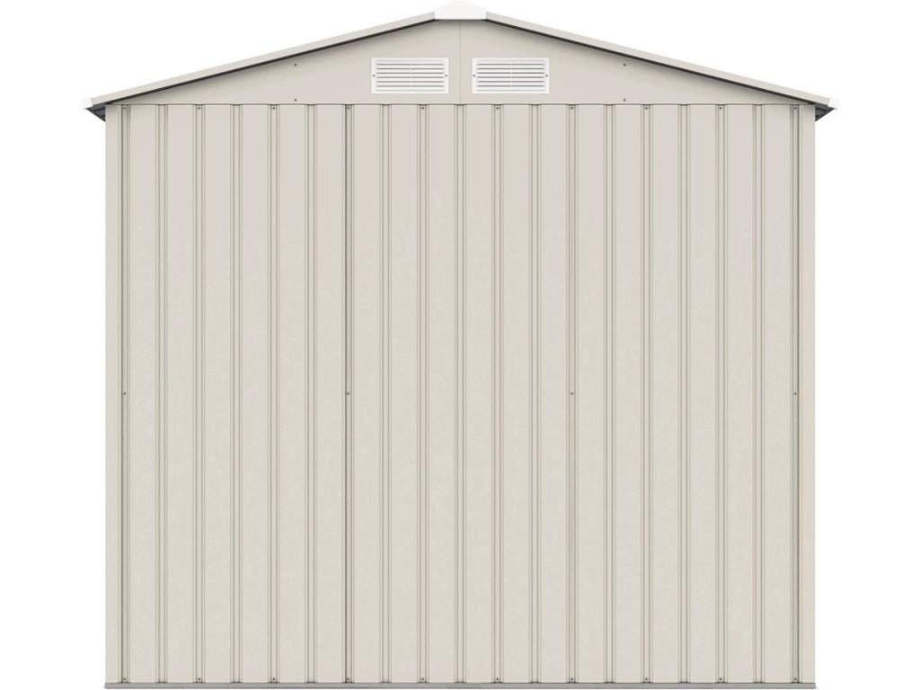 Casetta da giardino in metallo "Nebraska" - 2,70 m² - Beige/grigio antracite