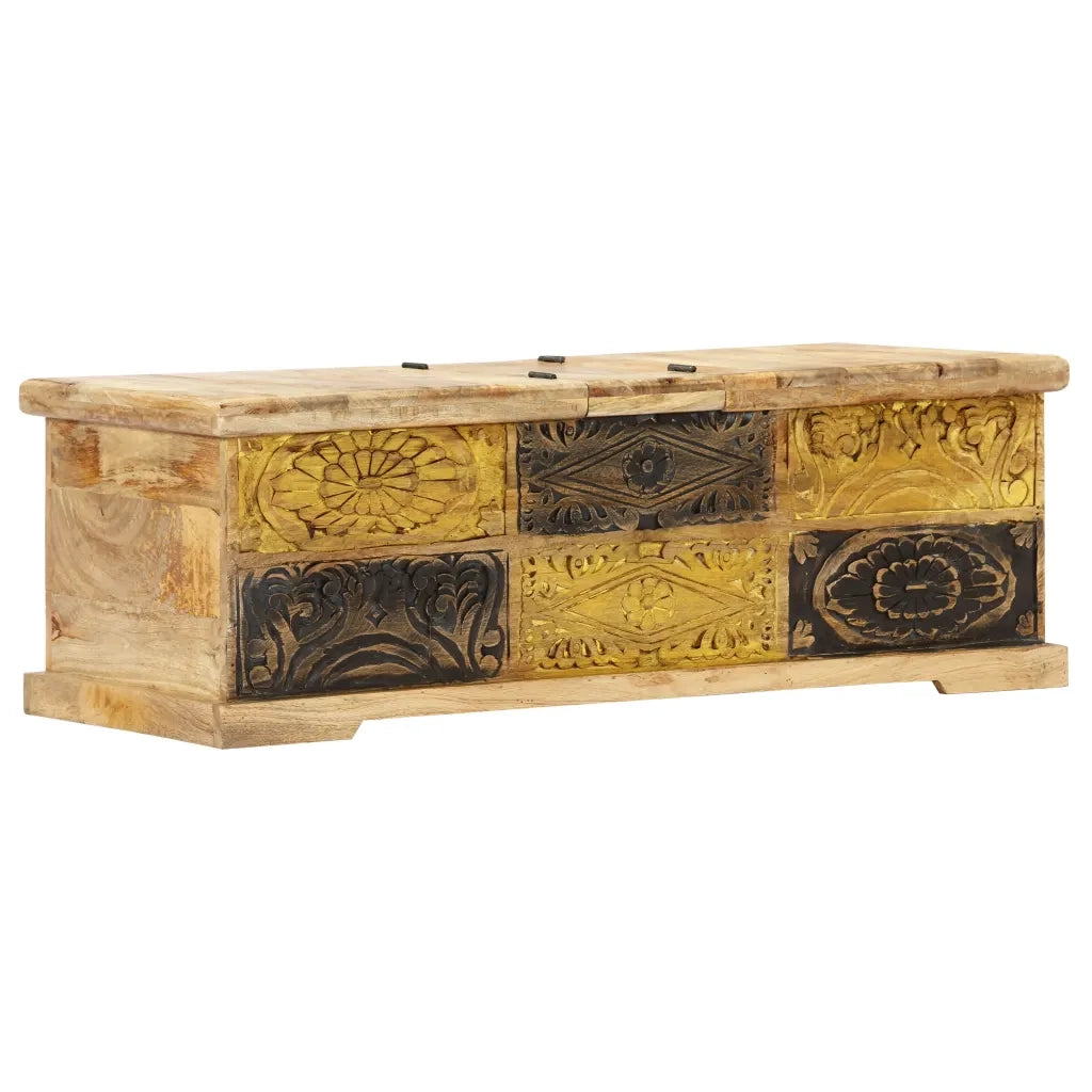 Tavolino da Salotto 100x50x35 cm in Legno Massello di Mango 247881