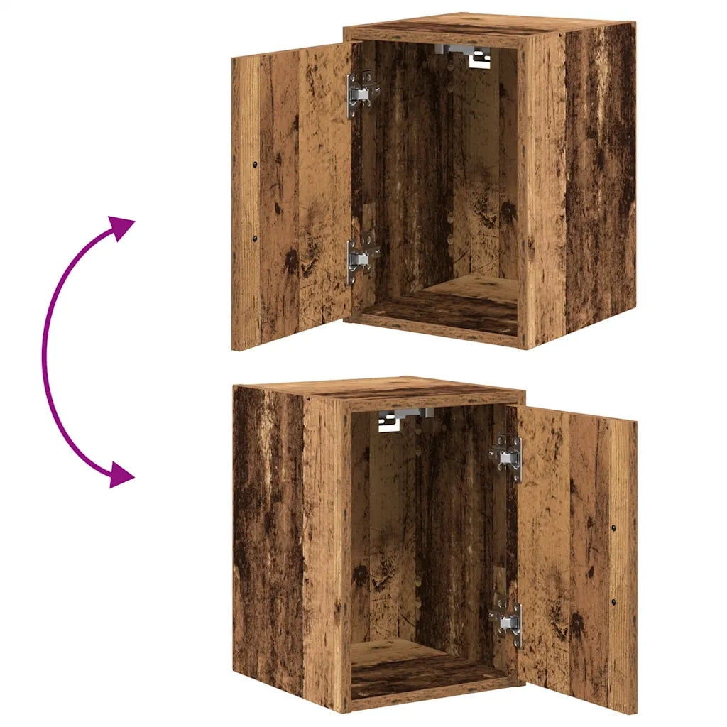 vidaXL Pensili per Garage 2 pz Legno Antico in Legno Multistrato