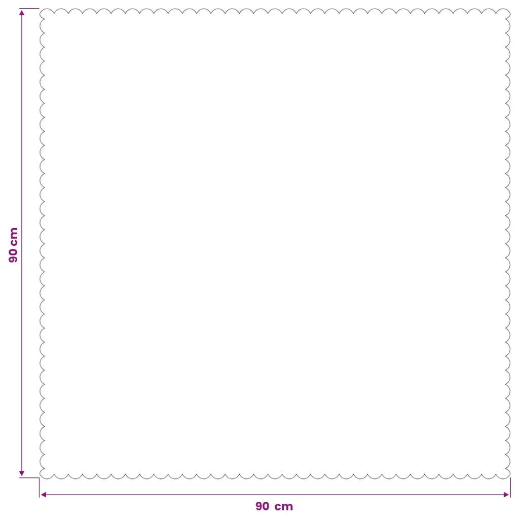 Tovaglia da Tavolo Quadrato Beige 90 x 90 cm 42040054