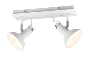 Plafoniera da Interno Attacco E14 in Metallo Bianco Opaco