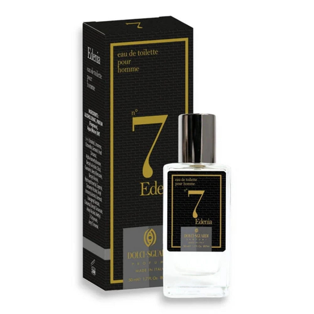 Trade Shop - Profumo Corpo Eau De Toilette Uomo N°7 Edenia Da 50ml Fragranza Opulenta Sensuale 014931 -