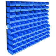 Kit contenitore portaoggetti blu da 96 pezzi con pannelli a parete 02_0003842