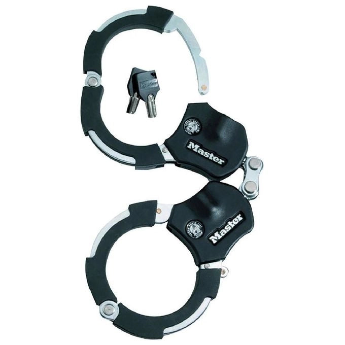 Master Lock 8200EURDPRO Antifurto per Bicicletta e Monopattino a Manette in Acciaio Temprato Diametro 7,6 cm Lunghezza 36 cm con Chiusura a Chiave colore Nero