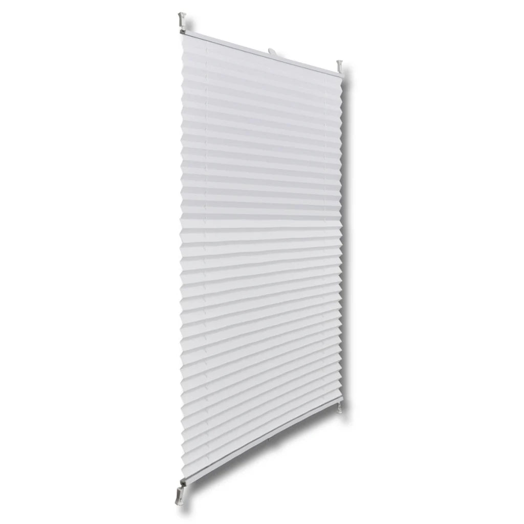 Tenda plissettata bianca 110 x 125 cm 4102189