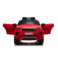 Macchina Elettrica per Bambini Licenza Land Rover Evoque 12V con Telecomando Rosso