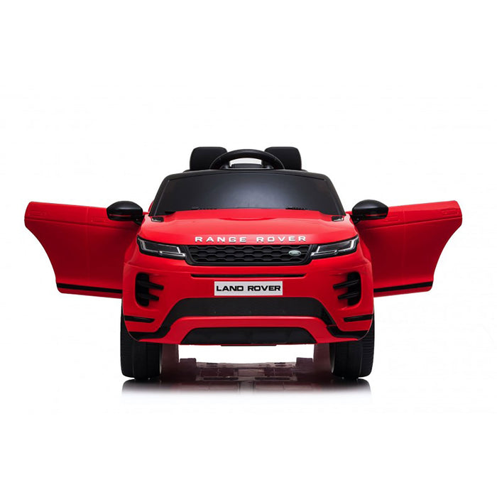 Macchina Elettrica per Bambini Licenza Land Rover Evoque 12V con Telecomando Rosso