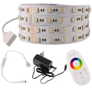Kit striscia LED 24V 3m RGB+bianco 4000K IP20 con telecomando