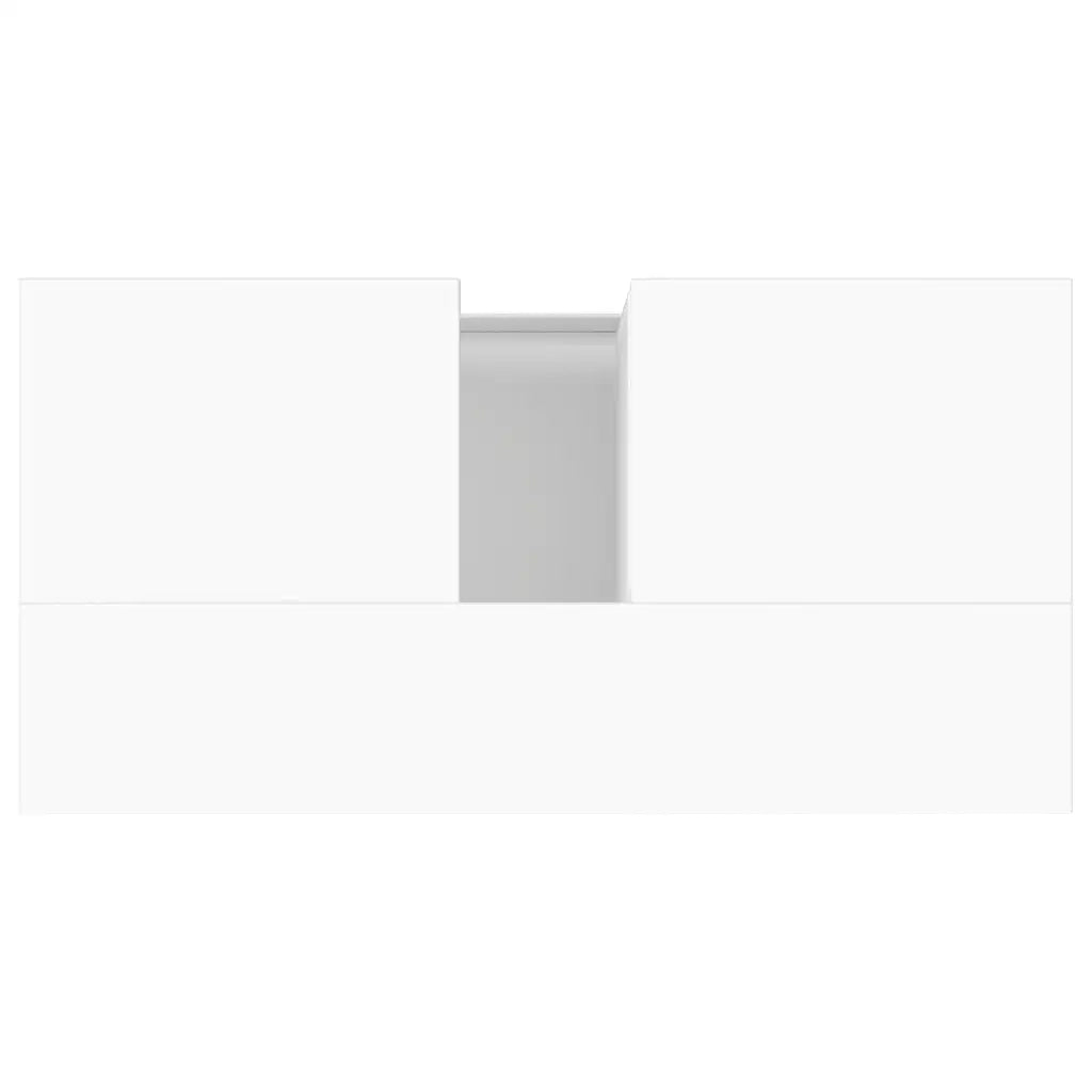 Armadietto da Bagno Bianco 65x33x60 cm in Legno Multistrato 819828