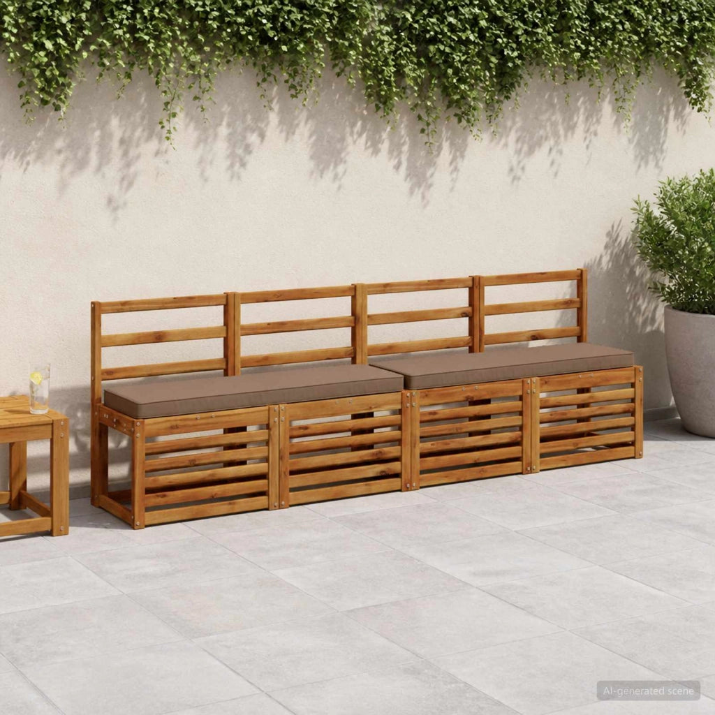 Cuscino per Panchina a 1 Pezzo VUGHT 100% Poliestere Tortora 950592