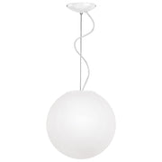 Lampada a Sospensione Emily Rossini Group - Diametro 40cm, Vetro Soffiato Satinato Bianco, Attacco E27 IP20, Ideale per Grandi Spazi