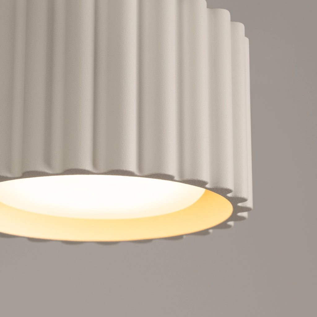 Faretto soffitto moderno beige rigato GX53 VISTAO Pure Lume