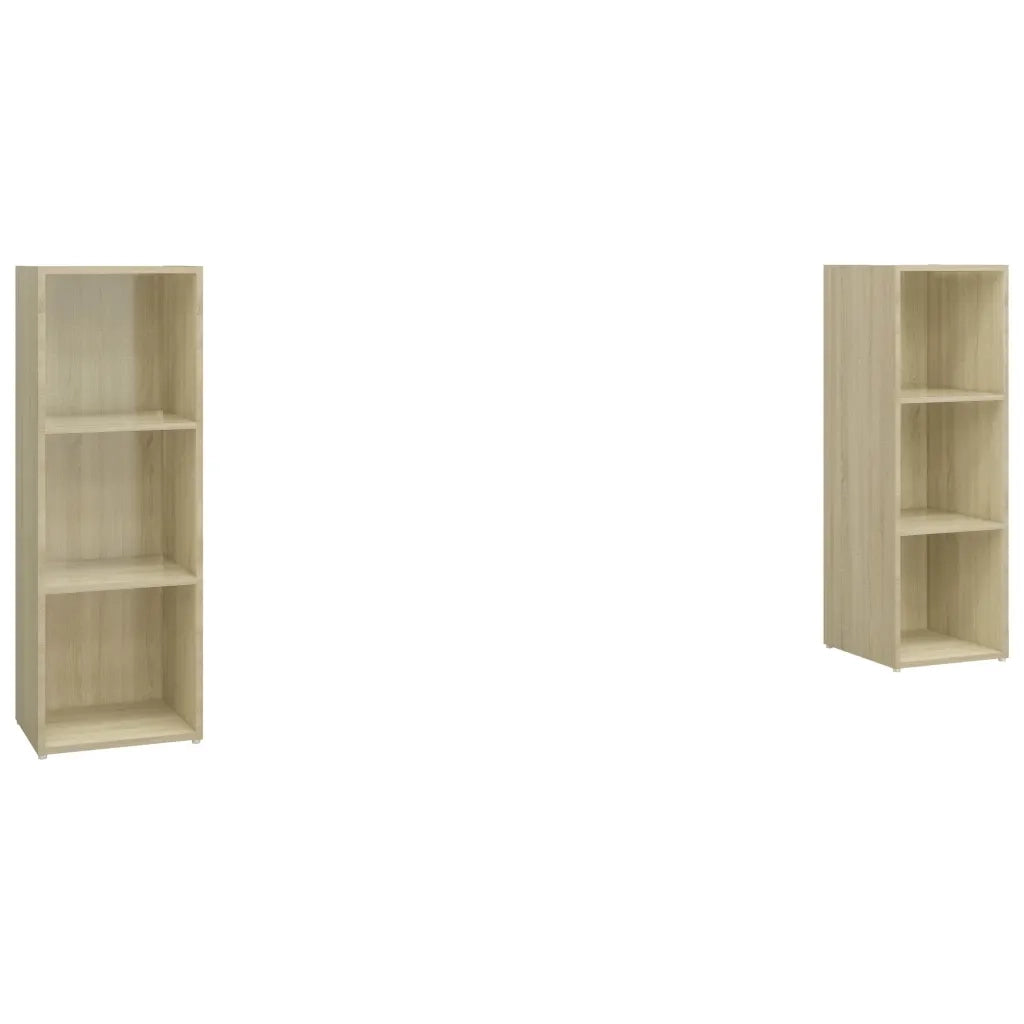 Mobili TV 2 pz Rovere Sonoma 107x35x37 cm in Legno Multistrato 3079910