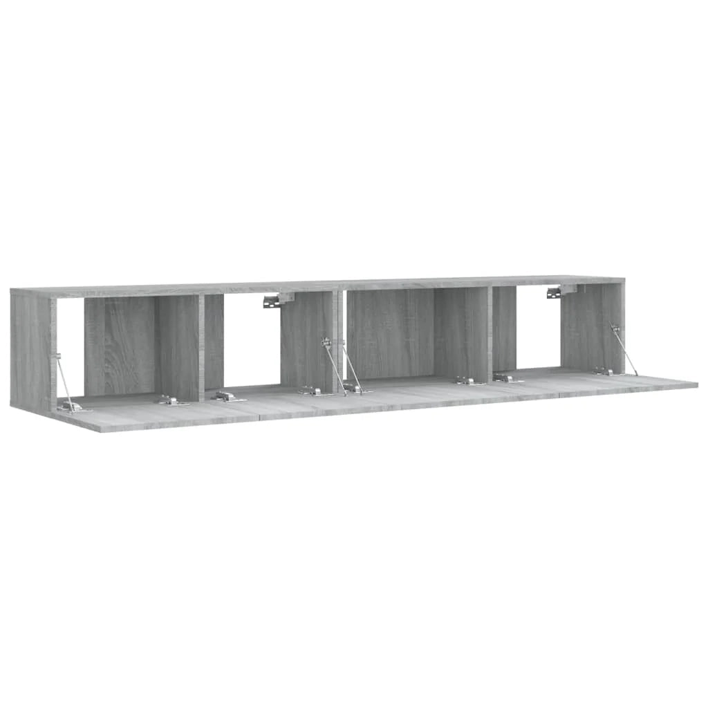 Set di mobili in legno ingegnerizzato Sonoma da 2 pezzi (mobile credenza mobile TV soggiorno camera da letto salotto) - 02_0024454
