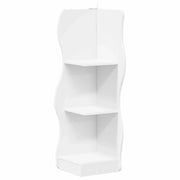 Mensola | Ripiano | Scaffale angolare Bianco 34 x 33 x 102 cm Legno ingegnerizzato