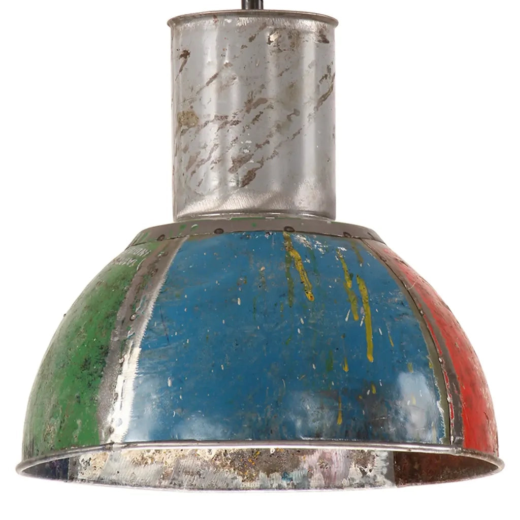Lampada Sospesa Industriale 25 W Multicolore Rotonda 28,5cm E27 344401