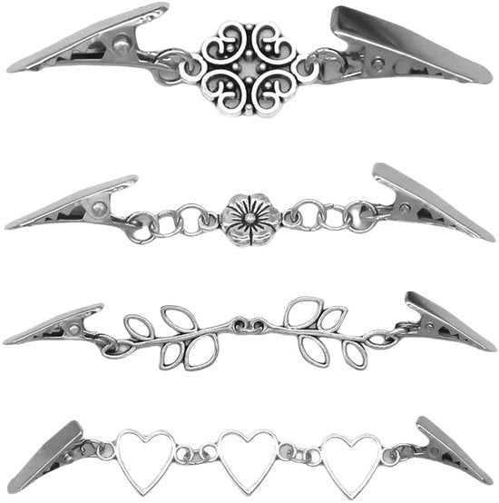 Accessori per abiti - Clip per collo - 4 pezzi - Accessori per abbigliamento - Leggero e versatile - Adatto per ...