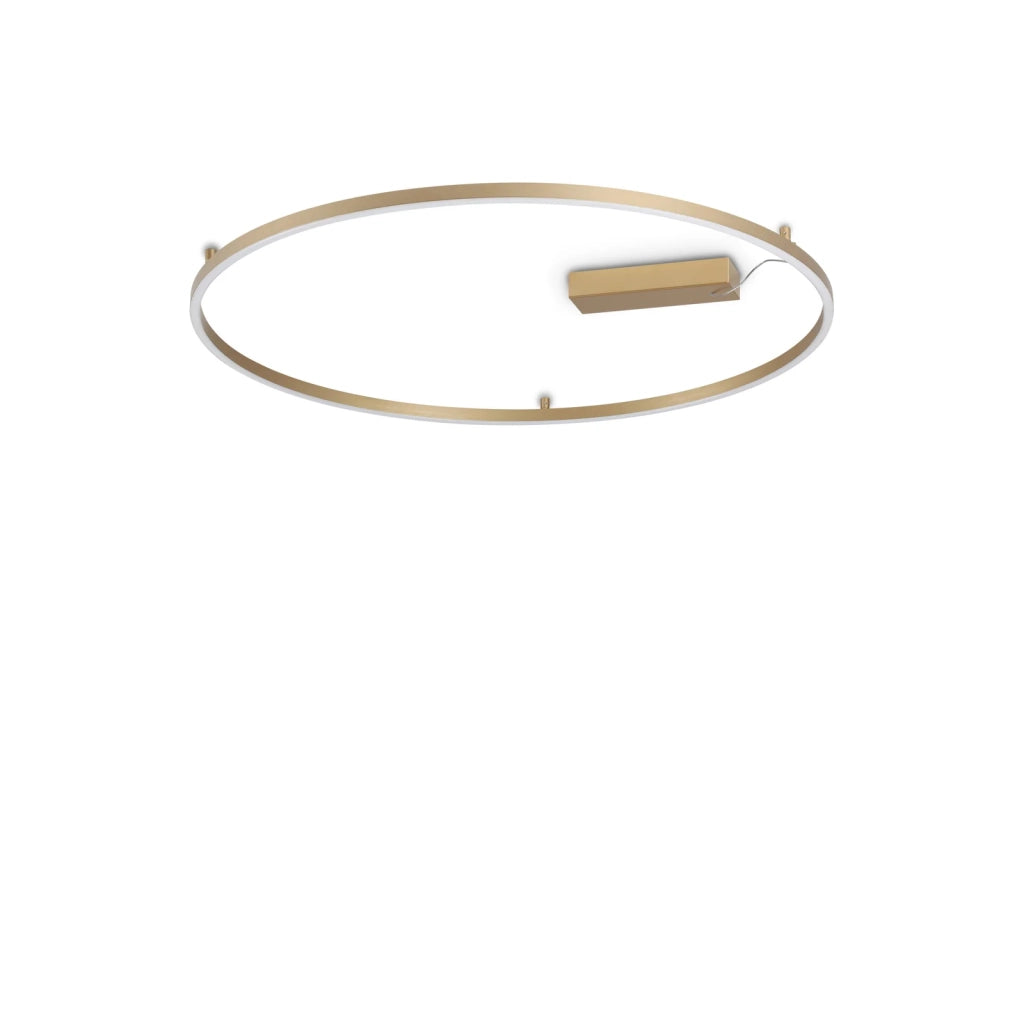 Plafoniera Collezione ORACLE LED 53W Luce Naturale 4000K Ottone Ideal Lux