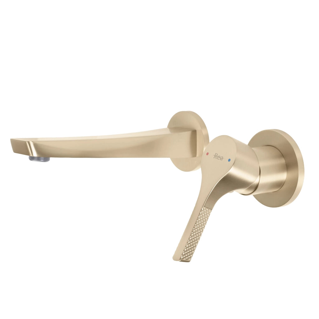 Miscelatore Lavabo Da Incasso Rea Maxim Brush Gold + Box