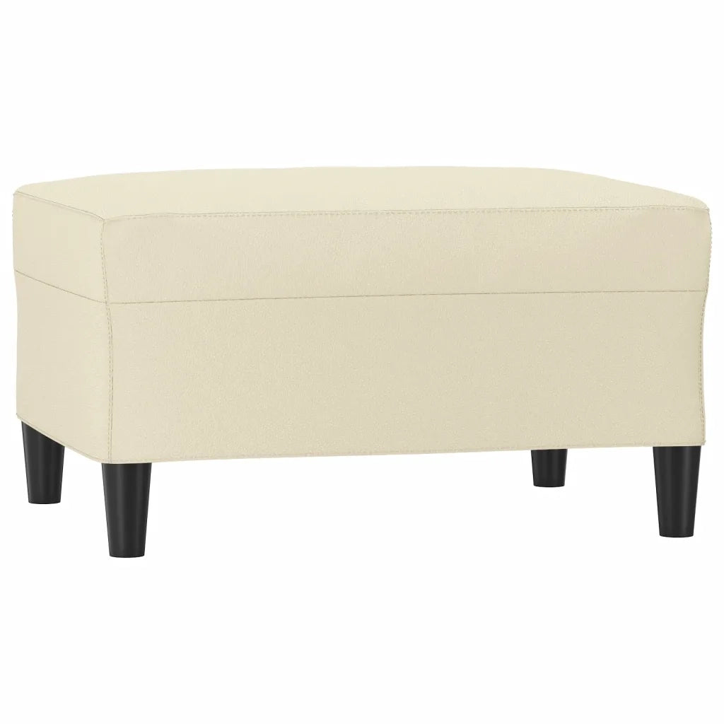 Set di Divani 4 pz con Cuscini crema in Similpelle 3201746