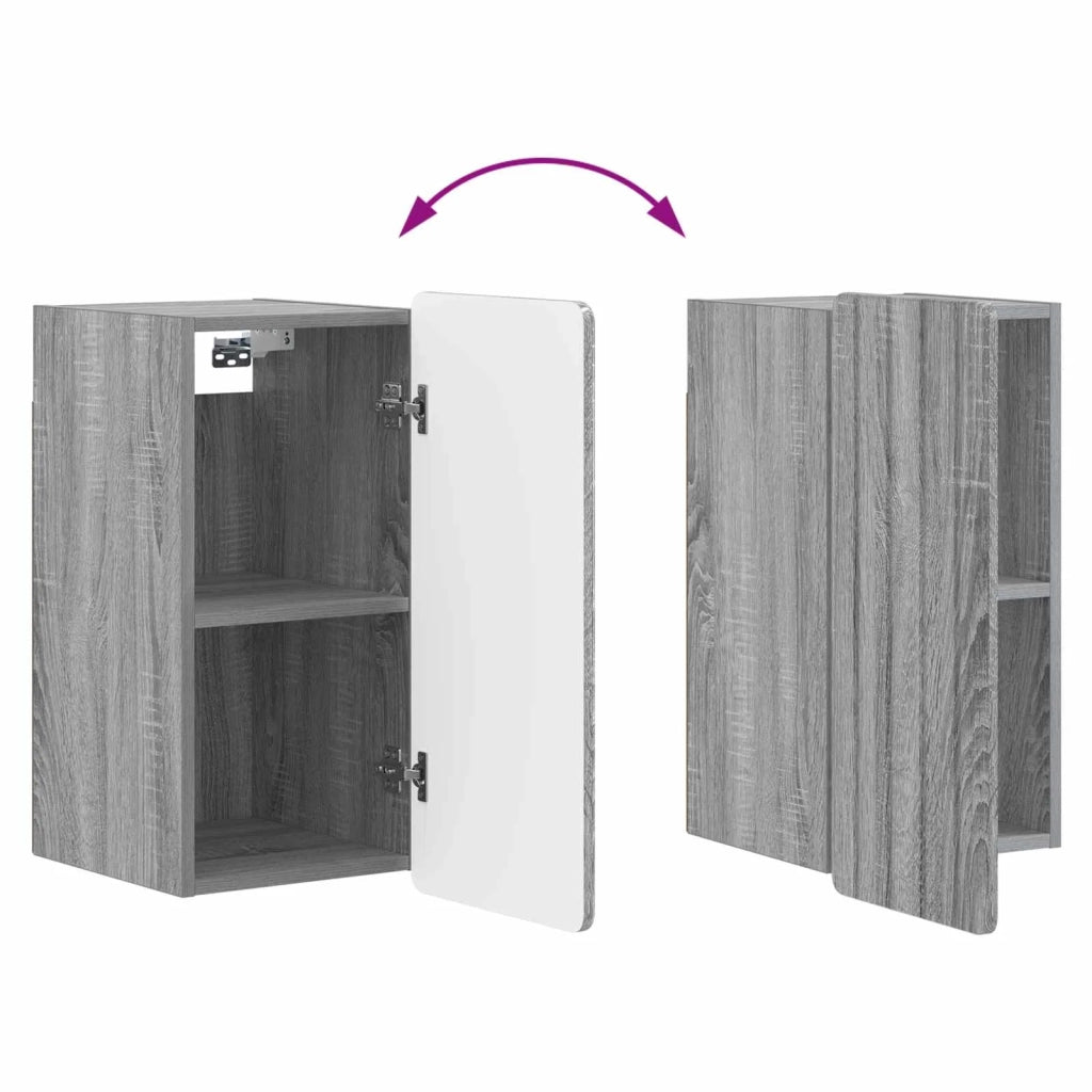Armadio da bagno a muro ZWOLLE Sonoma grigio 30 x 31 x 63 cm 896371