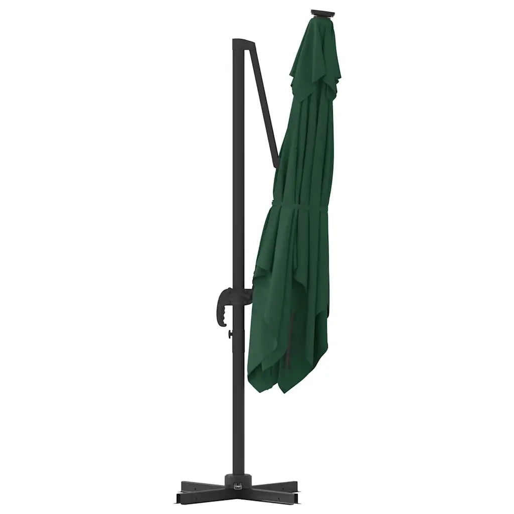 Parasole Roma-Ombrellone da giardino Verde 286 x 284 x 265 cm Alluminio e Poliestere