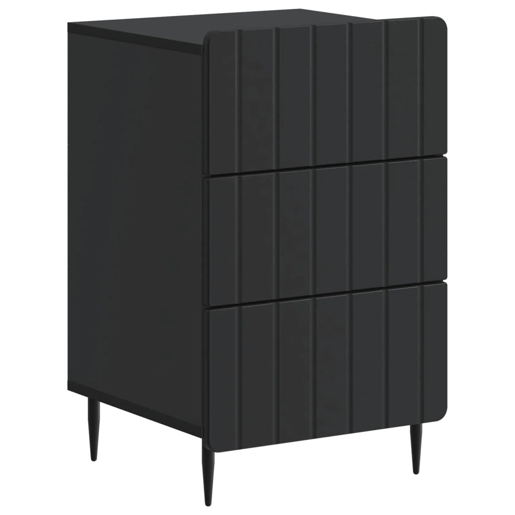 Armadio da Notte Nero 43x 41 x 68 cm Legno ingegnerizzato 894326