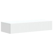 Tavolino da Parete Laterale Bianco 87,5 x 34,5 x 17 cm 898495