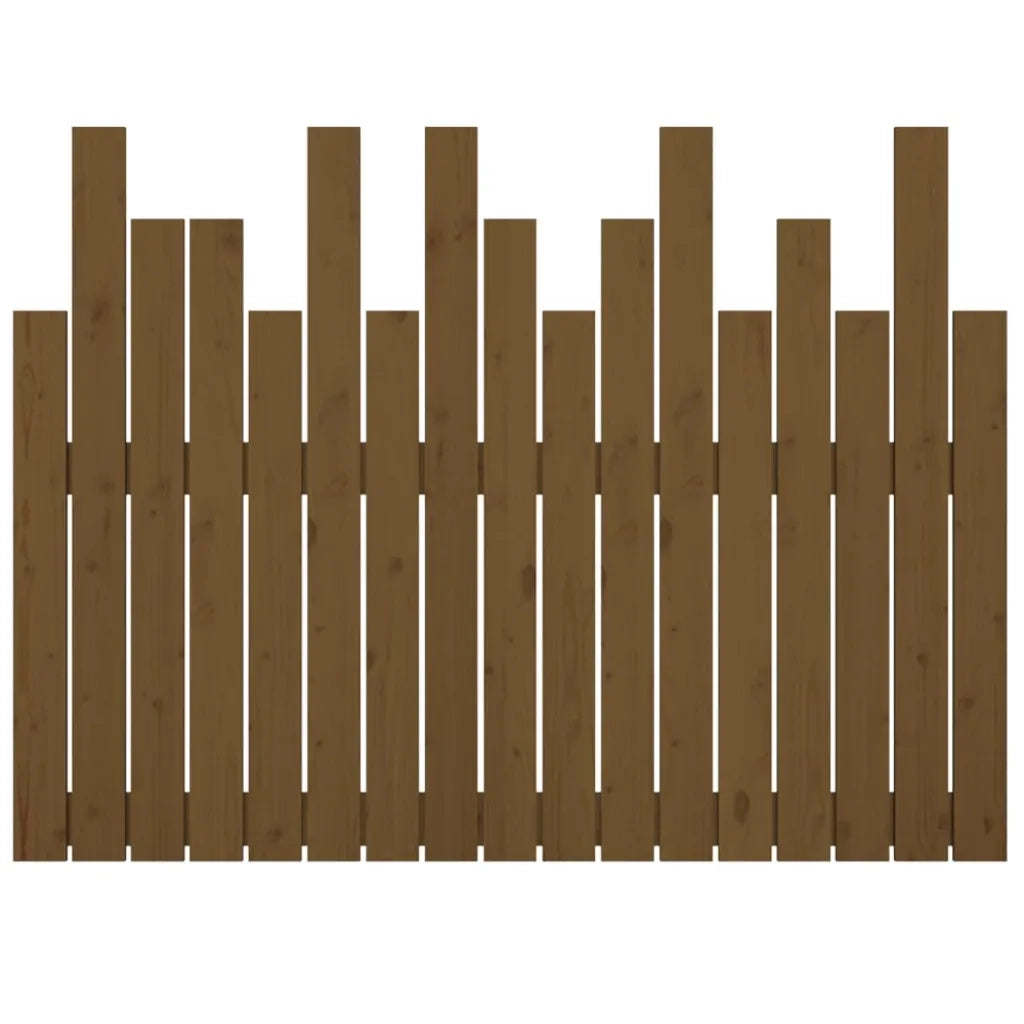 Testiera da Parete Ambra 108x3x80 cm in Legno Massello di Pino