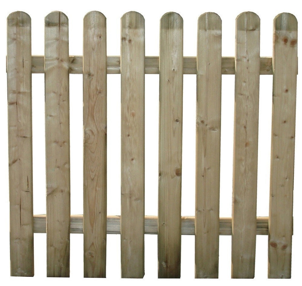 CANCELLO CON STECCATO RECINTO ELA CM.100X100 IN LEGNO DI PINO IMPREGNATO